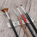 5pcs Nail Art Brush Pen Holder Organizers Rest Stand Shelf Display Carrier Rack