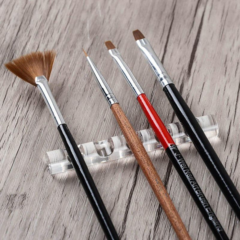 5pcs Nail Art Brush Pen Holder Organizers Rest Stand Shelf Display Carrier Rack