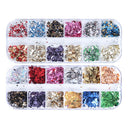2 Set Nail Sequins Aluminum Irregular Flakes Nail Art Decor Mirror Glitter Foil