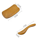 2*Sandalwood Gua Sha Massage Tools Table Scraper Plate Guasha Slimmer Tools New