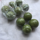 2 x Green Jade Chinese Health Exercise Baoding Hand Balls Stress Relief Hot