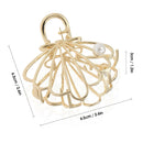 Metal Geometric Hair Claw Hair Holder Claw Hollow Hair Clips Hair Crab Clip 2X