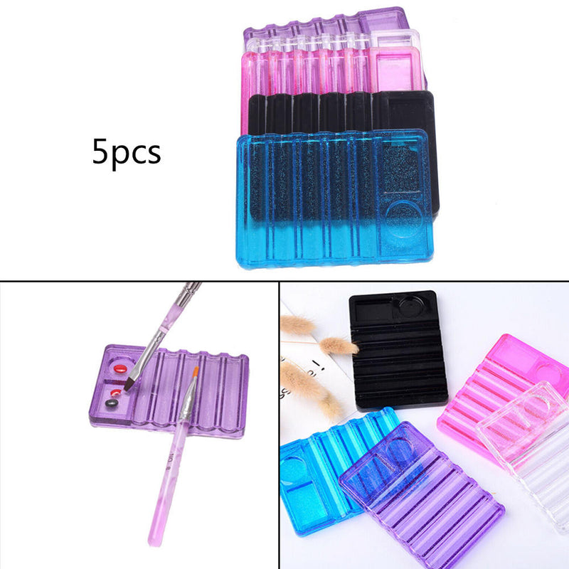 5PCS Nail Art Design Craft Acrylic UV Gel Brush Pen Rest Plastic Holder Stand