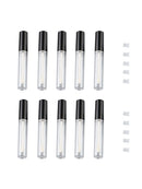 10* Black Empty Plastic Cute Clear Lip Gloss Tube Lip Balm Bottle Container Hot