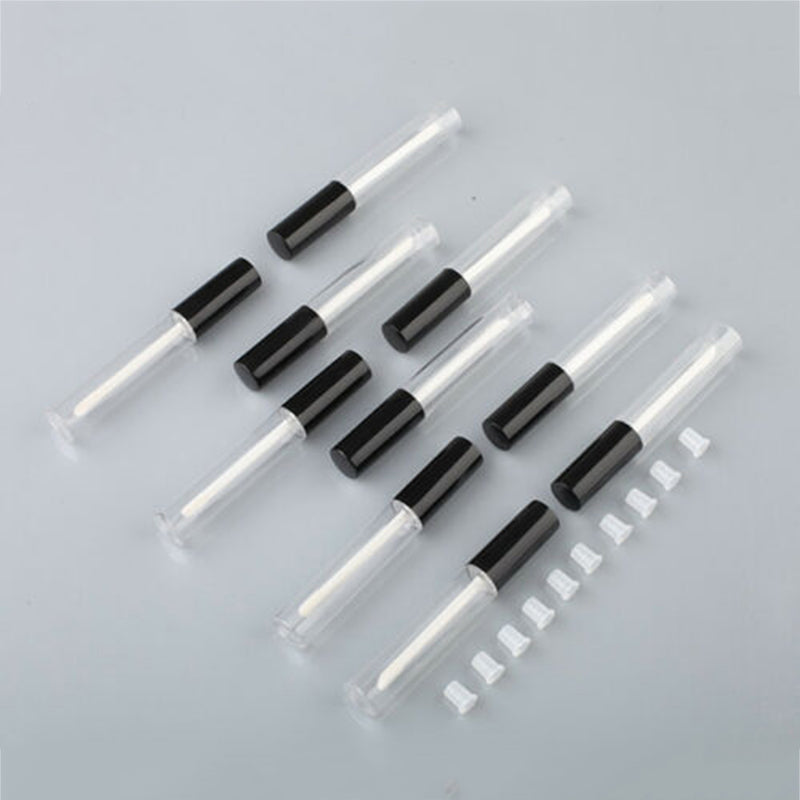 10* Black Empty Plastic Cute Clear Lip Gloss Tube Lip Balm Bottle Container Hot