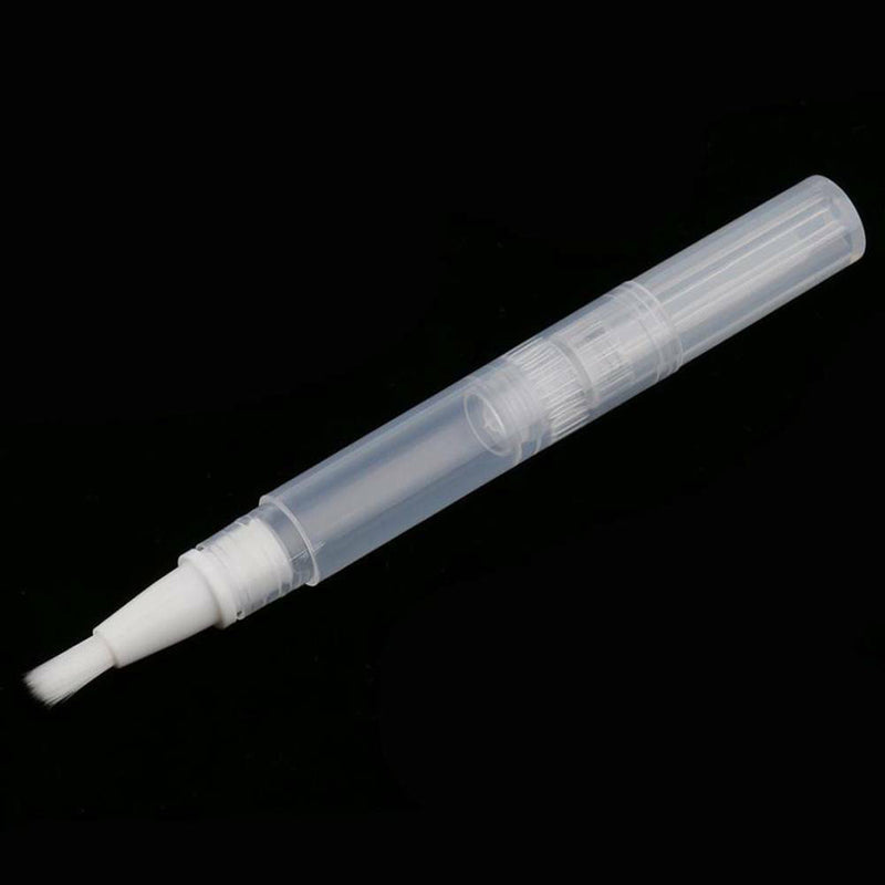 5pcs Travel Portable Tube Cuticle Oil Container Nail Polish Empty Pen With Brush