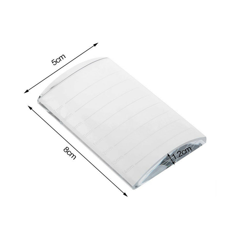 U-Shape Arched Glass Grafting Eyelash Crystal Table Display Board o kj