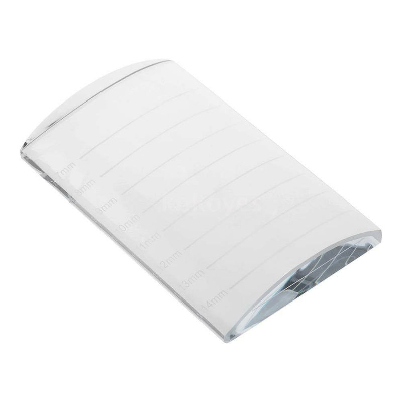 U-Shape Arched Glass Grafting Eyelash Crystal Table Display Board o kj