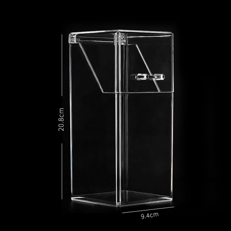 Makeup Brush Holder Organizer Storage Cosmetic Container Box w/Dustproof Lid