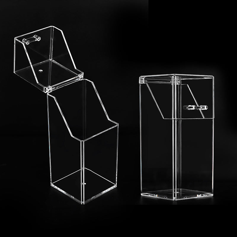 Makeup Brush Holder Organizer Storage Cosmetic Container Box w/Dustproof Lid