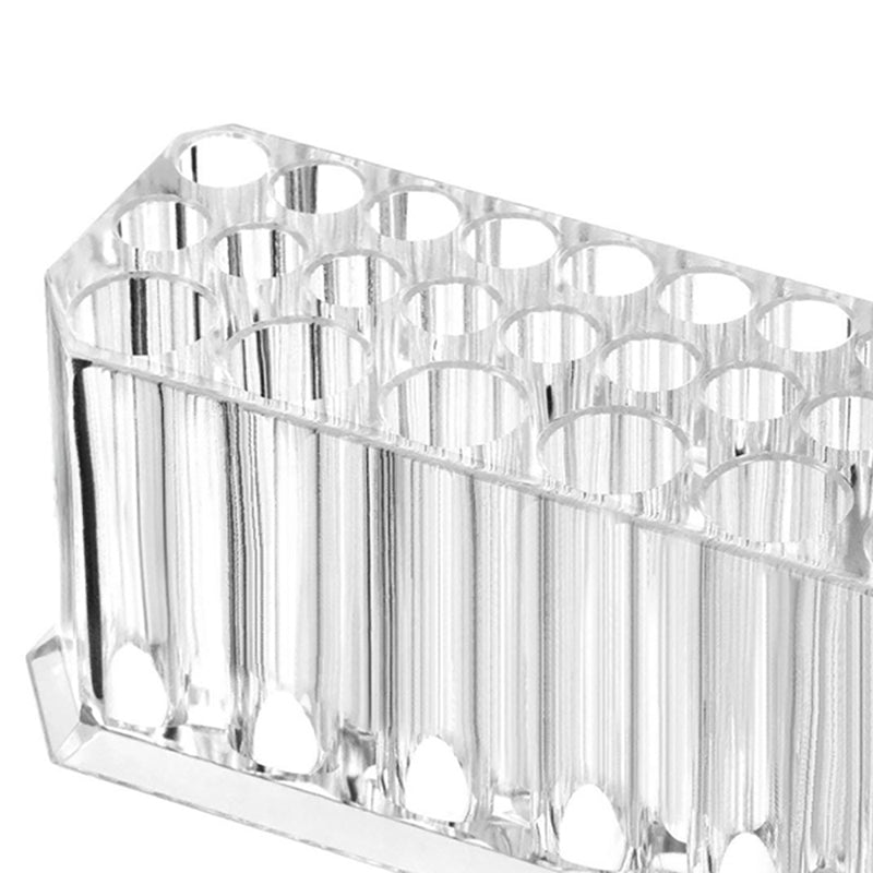 26 Slots Clear Acrylic Lipstick Organizer Makeup Brush Holder Cosmetic Display