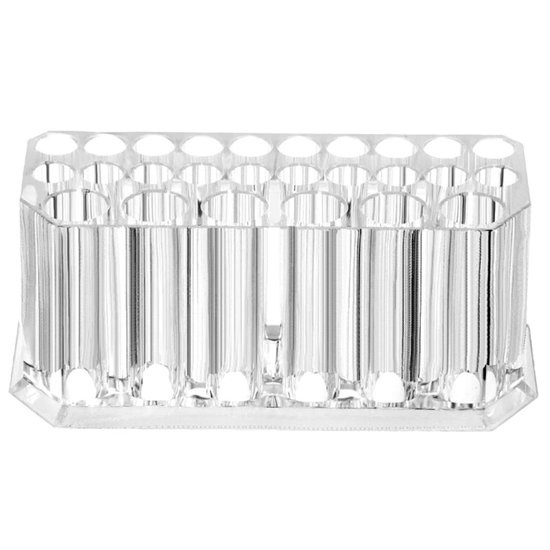 26 Slots Clear Acrylic Lipstick Organizer Makeup Brush Holder Cosmetic Display