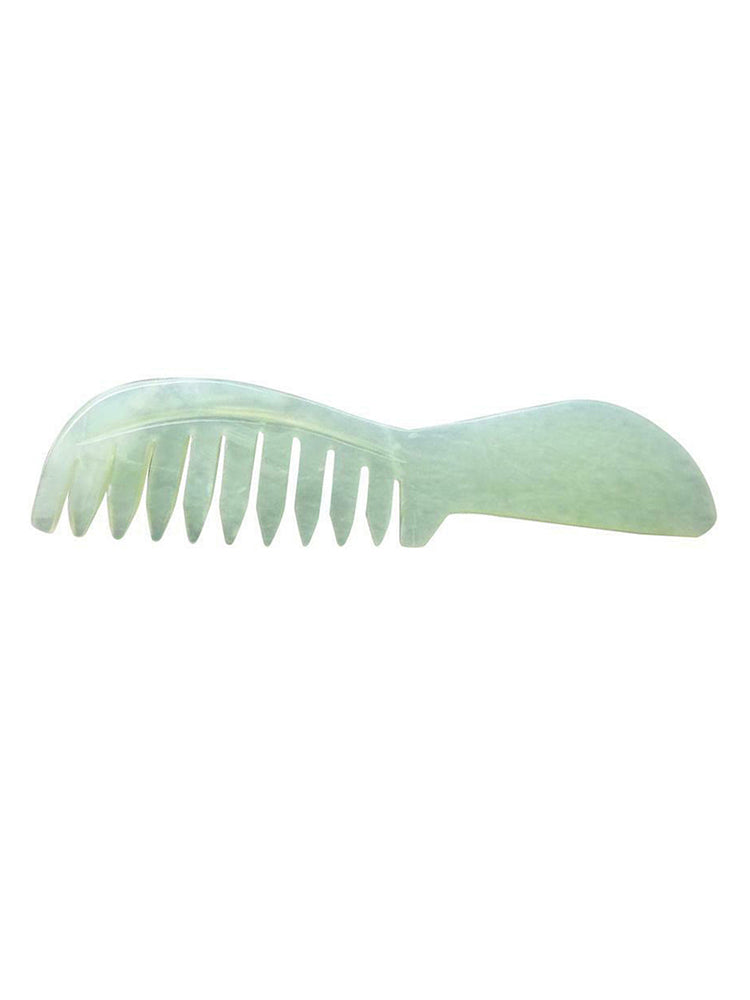 1 pc Natural Jade Stone Gua Sha Board Comb Shape Massage Healthy & Beauty Hot