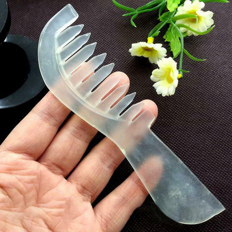 1 pc Natural Jade Stone Gua Sha Board Comb Shape Massage Healthy & Beauty Hot