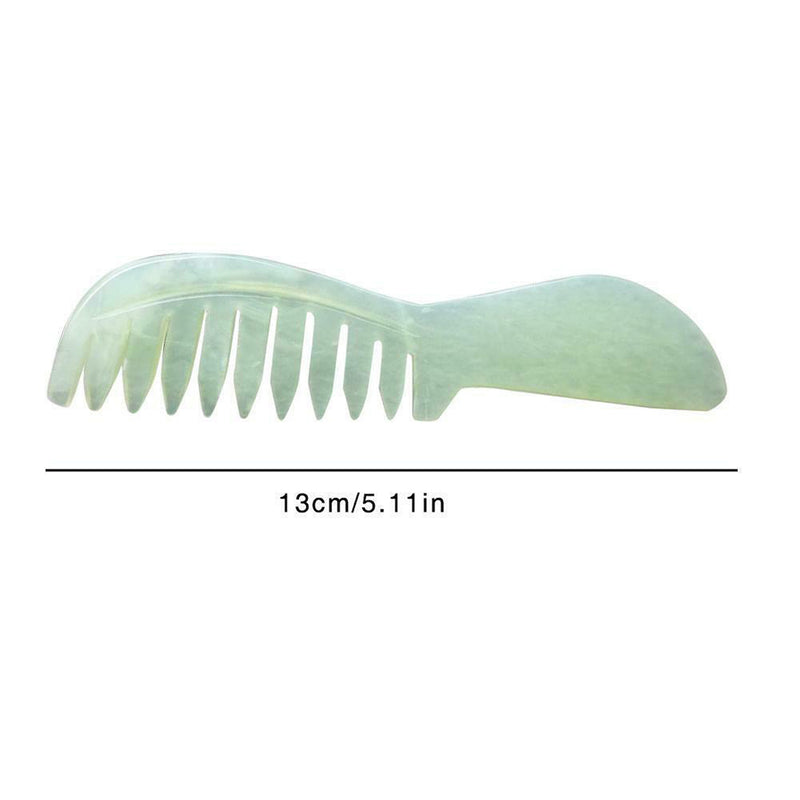 1 pc Natural Jade Stone Gua Sha Board Comb Shape Massage Healthy & Beauty Hot