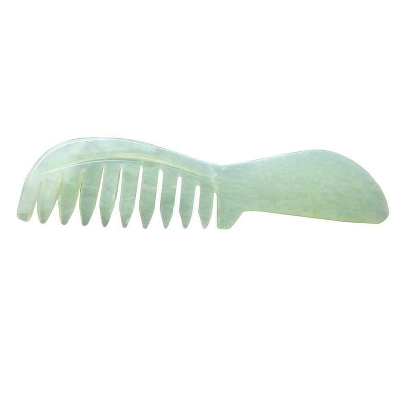 1 pc Natural Jade Stone Gua Sha Board Comb Shape Massage Healthy & Beauty Hot
