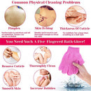 8*Shower Bath Gloves Exfoliating Wash Skin Spa Massager Loofah Practical New Hot