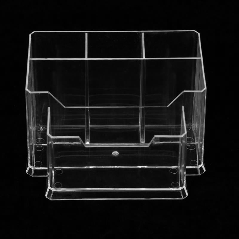 Transparent Cosmetic Eyebrow Pencil Jewelry Storage Box Holder Organizer