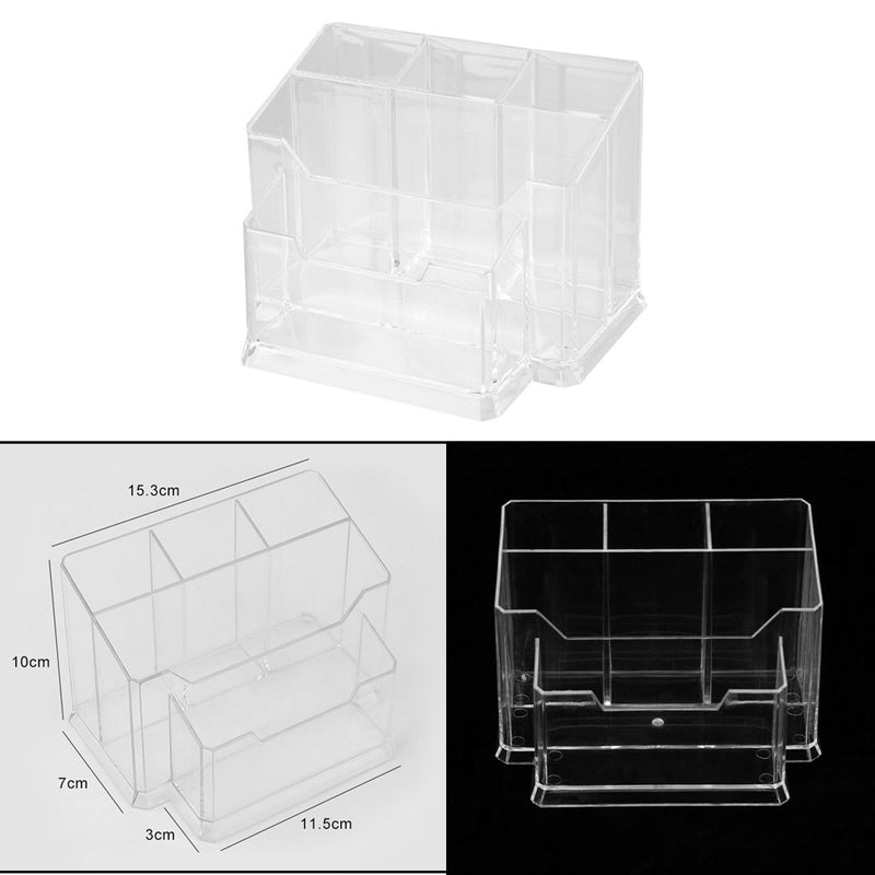 Transparent Cosmetic Eyebrow Pencil Jewelry Storage Box Holder Organizer