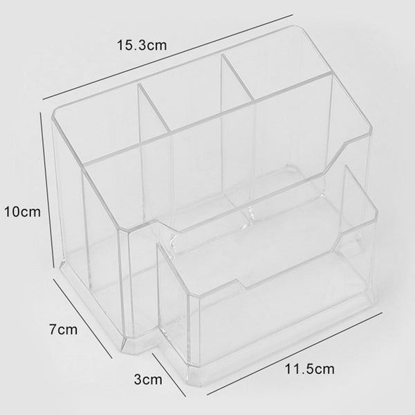 Transparent Cosmetic Eyebrow Pencil Jewelry Storage Box Holder Organizer