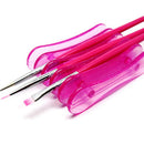 3X 5 Slot Desk Nail Art Brushes Pen Holder Stand for Women Nail Care Manicure