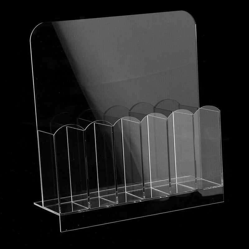 6 Grids Empty Storage Box Holder Organizer for Nail Makeup Brush Sanding File