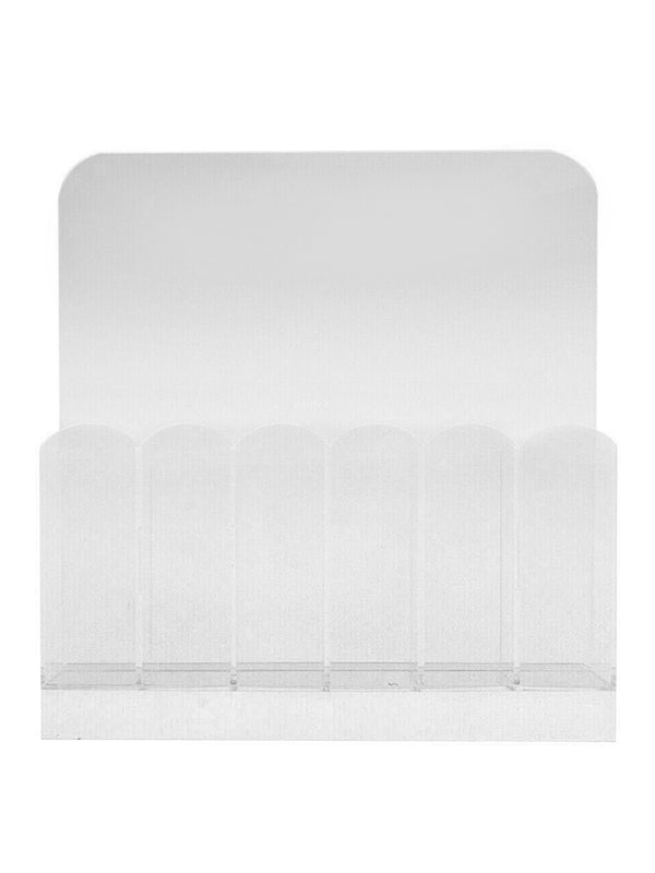 6 Grids Empty Storage Box Holder Organizer for Nail Makeup Brush Sanding File