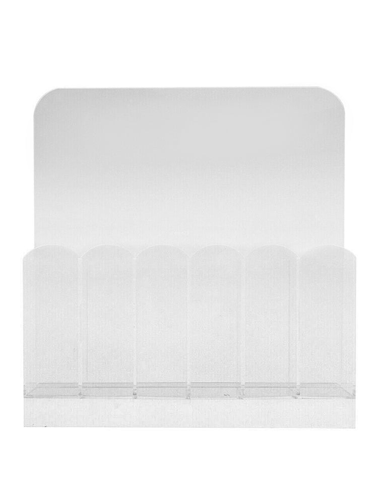 6 Grids Empty Storage Box Holder Organizer for Nail Makeup Brush Sanding File