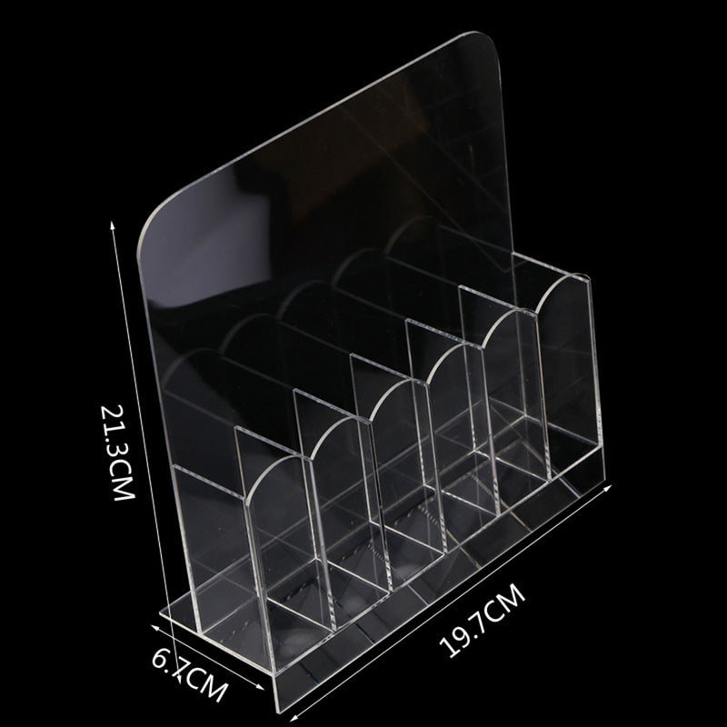 1 pcs 6 Grids Empty Storage Box Holder Organizer for Nail Brush Sanding File Hot