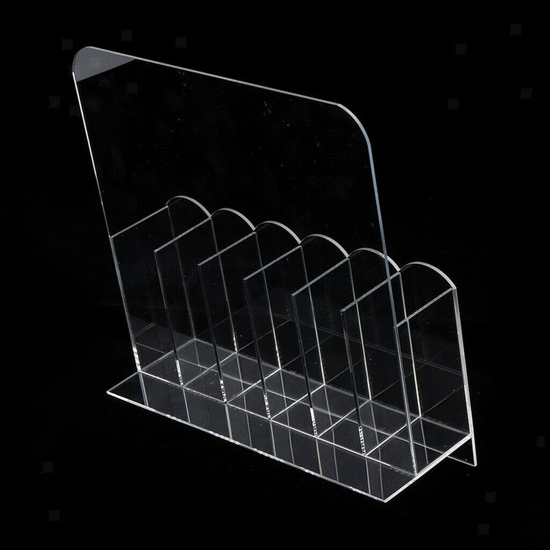 6 Grids Empty Storage Box Holder Organizer for Nail Makeup Brush Sanding File