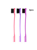 3X Double Sided Edge Control Hair Brush Comb for Eyebrow Grooming Trimming Comb