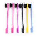 3X Double Sided Edge Control Hair Brush Comb for Eyebrow Grooming Trimming Comb