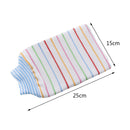 Double-sided Exfoliating Towel Scrub Mitt Bathroom Shower Rub Bath Gloves qs cx