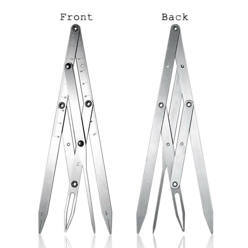 Stainless Steel Triangle Eyebrow Measurement Ruler Permanent Makeup Stencil Tool
