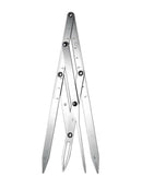 Stainless Steel Triangle Eyebrow Measurement Ruler Permanent Makeup Stencil Tool