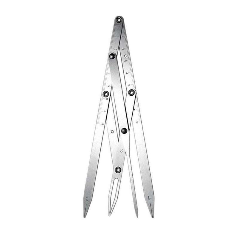 Stainless Steel Triangle Eyebrow Measurement Ruler Permanent Makeup Stencil Tool
