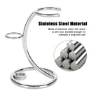 Iron Alloy Salon Men Safety Razor Set Mustache Beard Shaving Brush Stand Holder