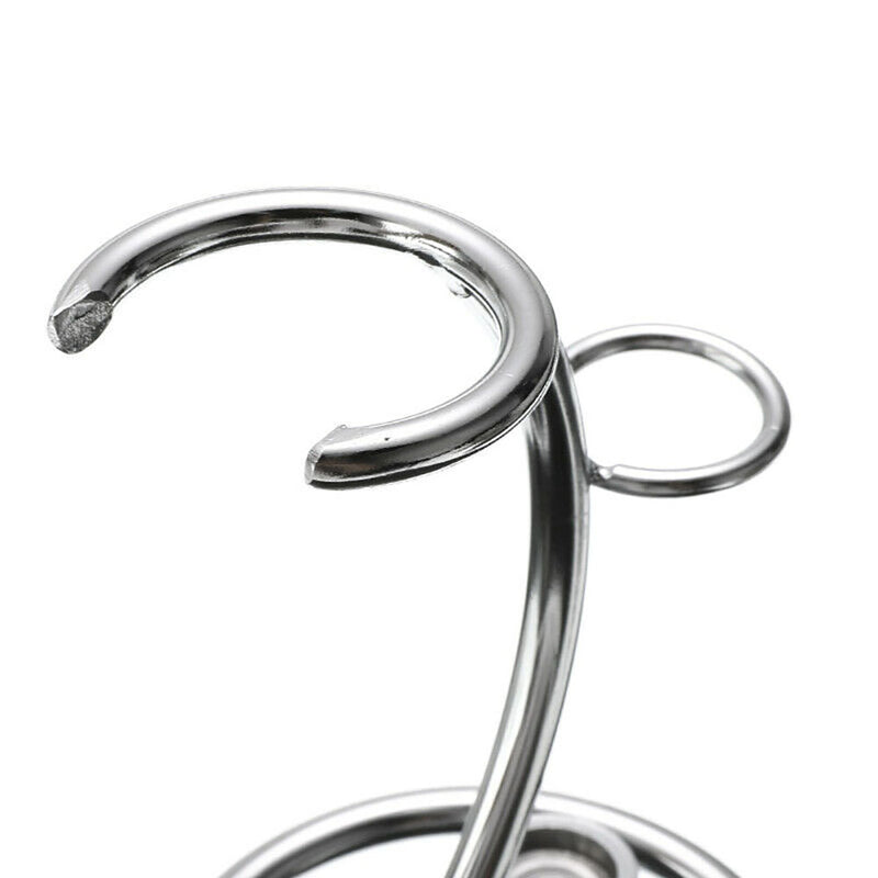 Iron Alloy Salon Men Safety Razor Set Mustache Beard Shaving Brush Stand Holder