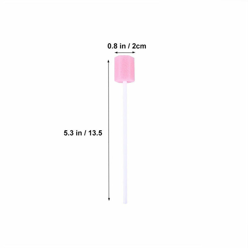 100x Disposable Oral Care Sponge Swab Tooth Cleaning Mouth Swabs Clinic Hospital