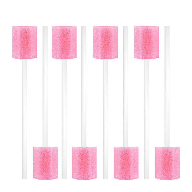 100x Disposable Oral Care Sponge Swab Tooth Cleaning Mouth Swabs Clinic Hospital