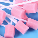 100 x Sponge Stick Disposable Mouth Care Sponge Stick Oral Care Hot