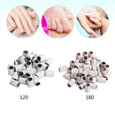 200pcs Sanding Bands Drills Bits Nail Art 120/180