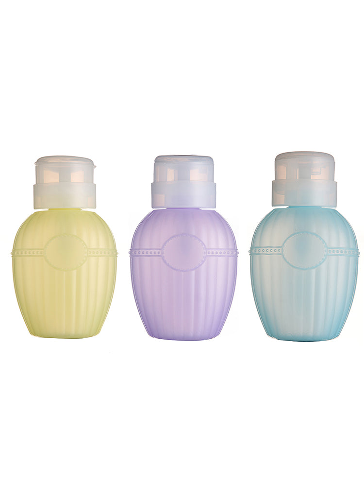 Clear Empty Pump Dispenser Cleanser Bottle Flip Top Nail Art Makeup Tool