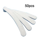 50pcs 100/180 Grit Professional Nail File Sanding Buffing Nails Manicure Tool