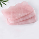 Wave Shape Gua Sha Rose Quartz Guasha Facial Massage Therapy tool New Hot