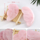 1 x Rose Quartz Gua Sha Facial Guasha Massage Tool Face Scraping Plate Durable