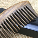 No-static Massage Hair Wood Comb Handmade Wide Tooth Peach Wood Sandalwood