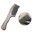 No-static Massage Hair Wood Comb Handmade Wide Tooth Peach Wood Sandalwood