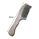 No-static Massage Hair Wood Comb Handmade Wide Tooth Peach Wood Sandalwood