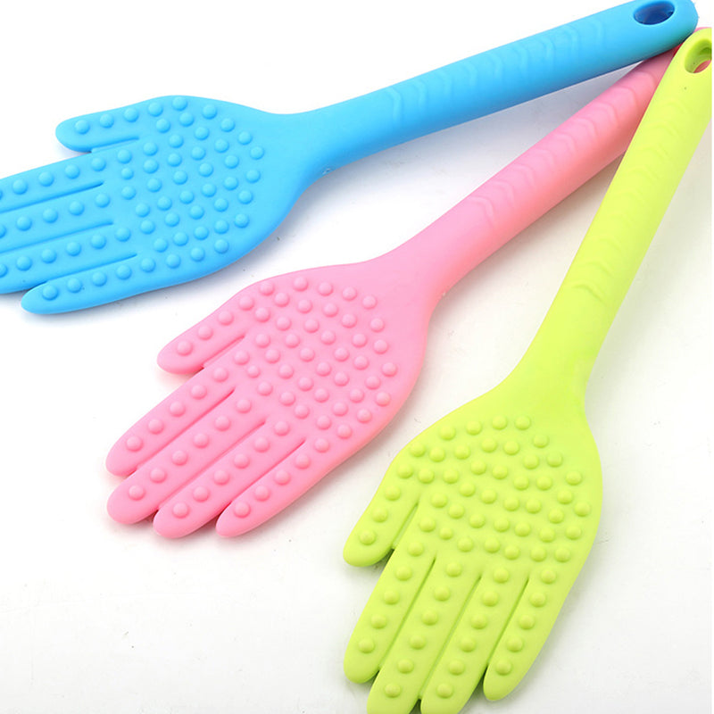 1 Pcs Plastic Massage Hammer Palm Shaped Soft Back Body Massager for Adults